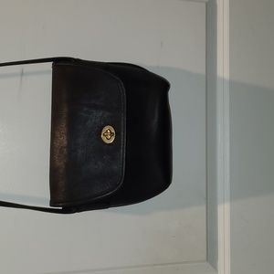 Coach Vintage Black Leather Quincy Bag